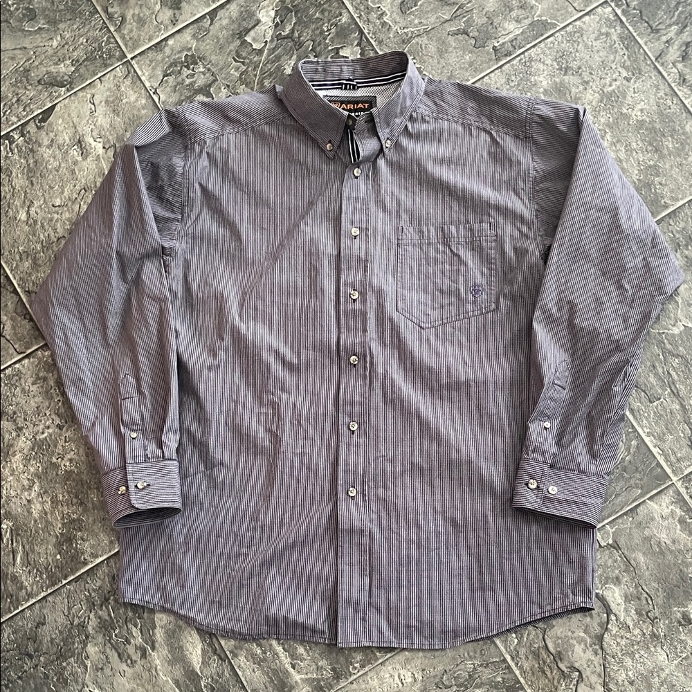 ARIAT PRO SERIES Checkered Button Down Shirt Workwear Western Ranch Rodeo